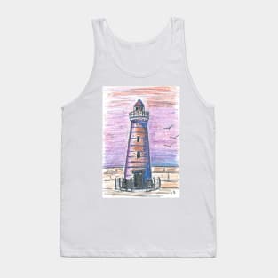 Lighthouse in oil pastel Tank Top